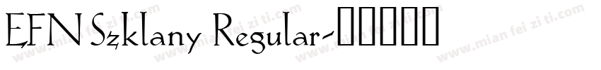 EFN Szklany Regular字体转换